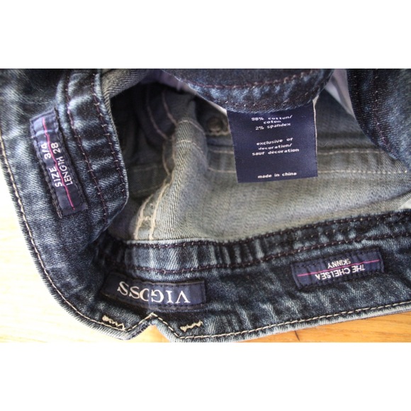 Vigoss Heavily Embellished The Chelsea Skinny Jeans 3 / 4 Preowned - Picture 12 of 12